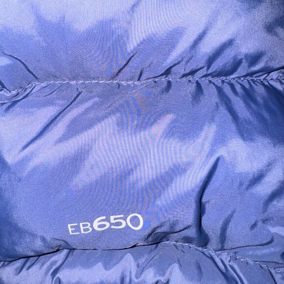 Eddie Bauer Puffer Jacket Men’s XXL Goose Down Coat Navy Blue Full Zip EB650 - Picture 5 of 5